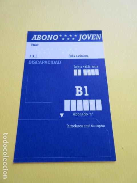 Sammeln von Fahrkarten: TARJETA ABONO TRASNPORTE EMT METRO MADRID
