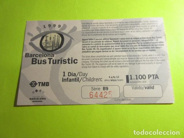 Collectables Transport Tickets: BILLETE AUTOBUS TURISTICO DE BARCELONA - 1 DIA 1999 INFANTIL