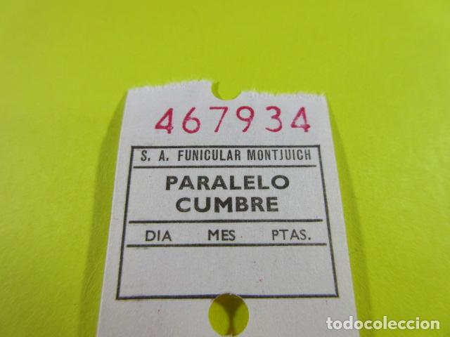 Collectables Transport Tickets: BILLETE FUNICULAR MONTJUICH