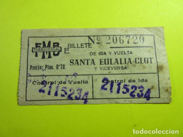 Collectables Transport Tickets: ANTIGUO BILLETE METRO TRANSVERSAL BARCELONA 0.70 PESETAS