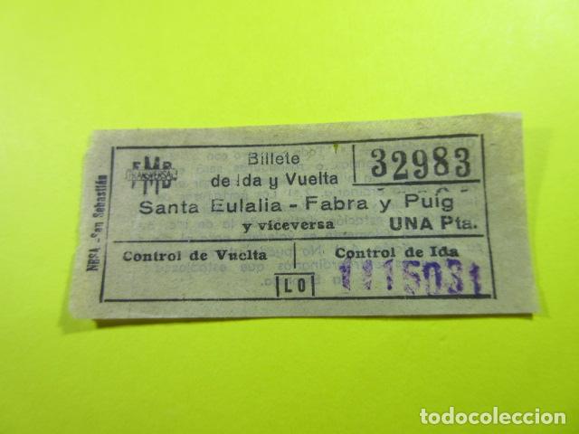 Collectables Transport Tickets: ANTIGUO BILLETE METRO BARCELONA UNA PESETAS TRANSVERSAL