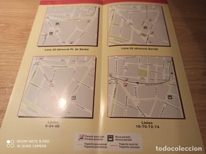 Coleccionismo billetes de transporte: TMB. Tripticos - Foto 3