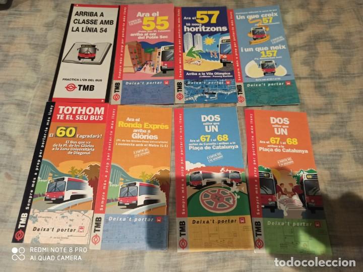Coleccionismo billetes de transporte: TMB. Tripticos - Foto 3