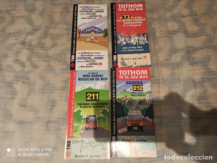 Coleccionismo billetes de transporte: TMB. Tripticos - Foto 4