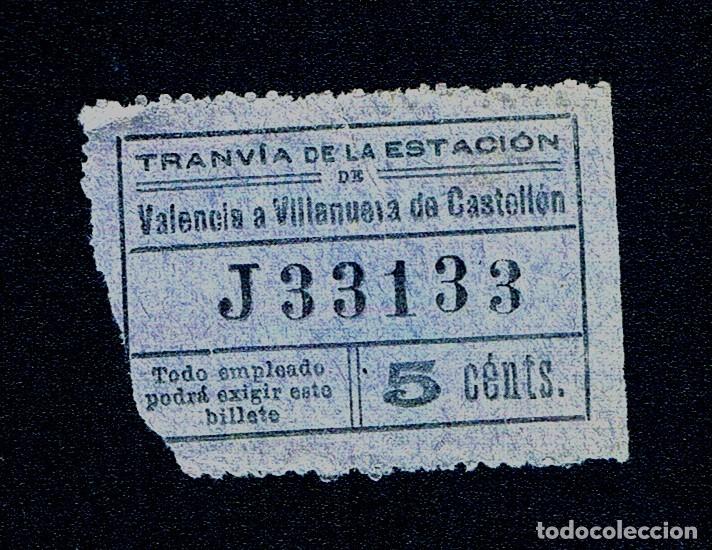 Colecionismos Bilhetes de Transporte: VALENCIA. BILLETE CAPICUA TRANVIA PRINCIPIO S XX