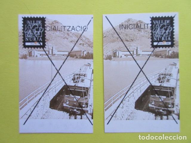 Collectables Transport Tickets: REF-CS-001 - LOTE 2 BILLETES SIN USAR DIFERENTES FORMATOS CREMALLERA DE NURIA FERROCARRIL