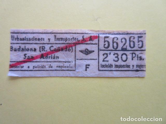 Sammeln von Fahrkarten: REF-CS-001 - BILLETE EMPRESA URBAS URBANIZACIONES Y TRANSPORTES VER TRAYECTOS EN FOTO CAPICUA 56565