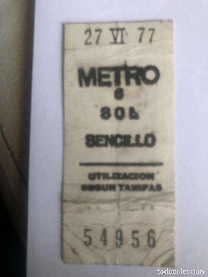 Sammeln von Fahrkarten: Billete metro Sol1977