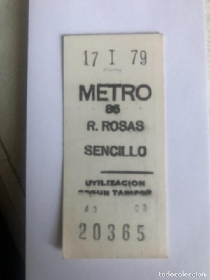 Sammeln von Fahrkarten: Billete metro Rios Rosas 1979