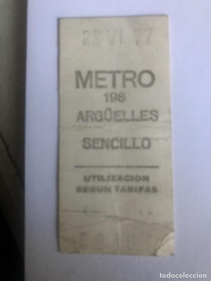 Sammeln von Fahrkarten: Billete metro Arguelles 1977