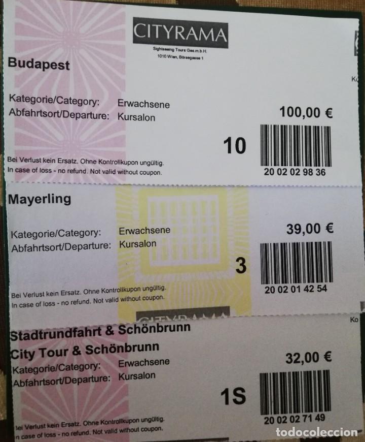 Collectionnisme Billets de transport: BILLETES CITYRAMA BUDAPEST (3).