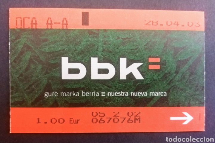 Colecionismos Bilhetes de Transporte: BILLETE -TARJETA. METRO DE BILBAO. 2002. EL ENVIO ESTA INCLUIDO.