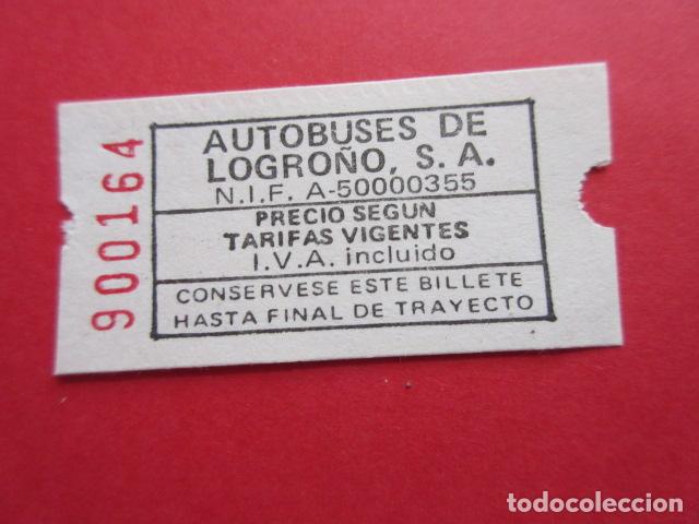 Collectionnisme Billets de transport: BILLETE AUTOBUSES DE LOGRO&Ntilde;O