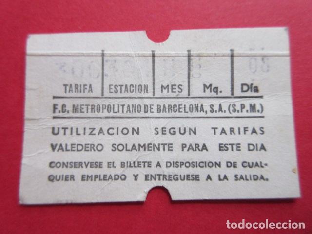 Collectables Transport Tickets: BILLETES METRO BARCELONA TODOS DIFERENTES VER FOTOS