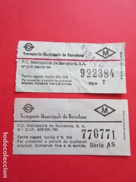 Sammeln von Fahrkarten: BILLETES METRO BARCELONA TODOS DIFERENTES VER FOTOS