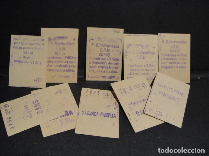 Colecionismos Bilhetes de Transporte: 10 billetes del metro de barcelona