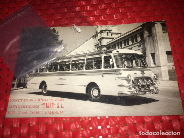Colecionismos Bilhetes de Transporte: AUTOPULLMAN TAGAR, S.L. - VALENCIA - MATRICULA DE MADRID - A&Ntilde;OS 50