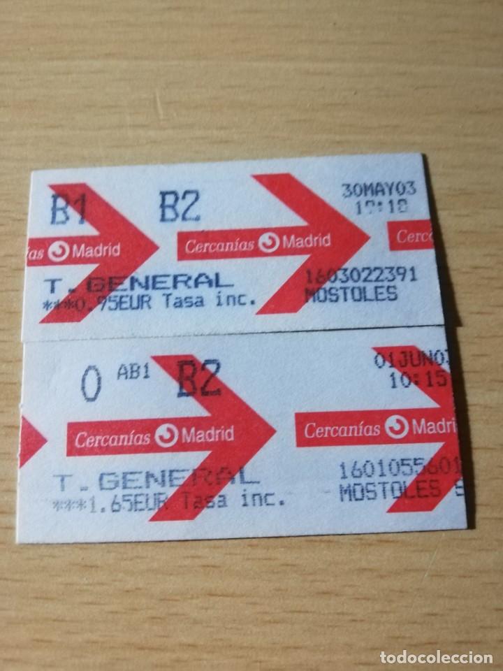 Collectables Transport Tickets: BILLETES METRO CERCAN&Iacute;AS MADRID M&Oacute;STOLES MAYO JUNIO 2003