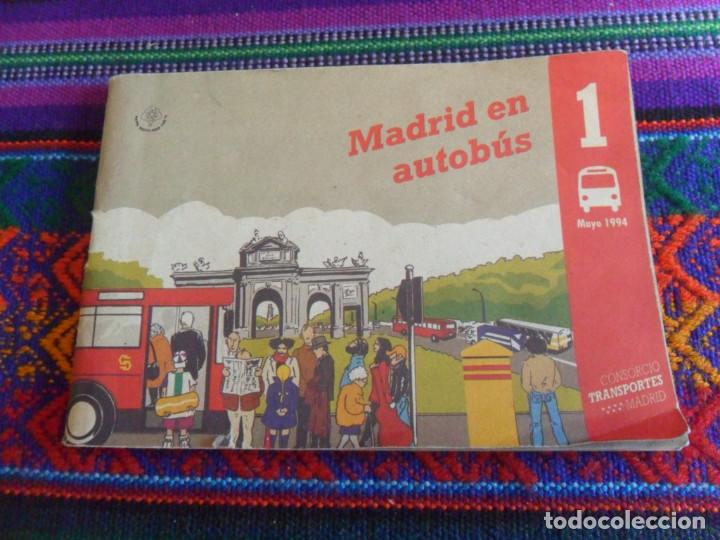 Collectionnisme Billets de transport: MADRID EN AUTOB&Uacute;S 1 MAYO 1994 CON PUBLICIDAD DE GALER&Iacute;AS PRECIADOS.