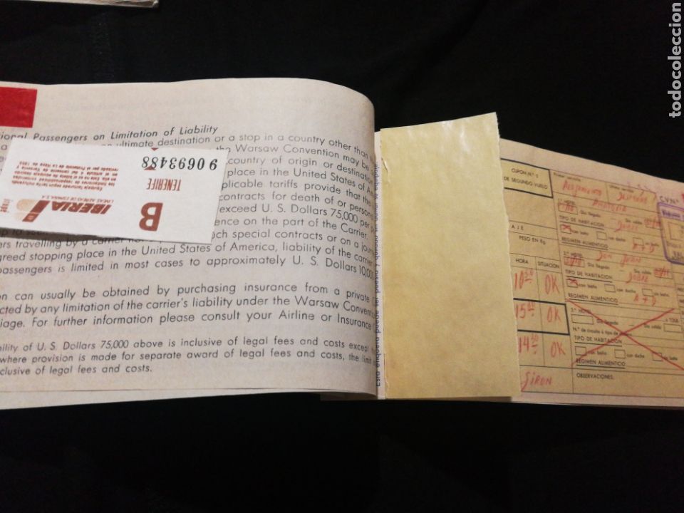 Collectionnisme Billets de transport: SPANTAX A&Ntilde;O 1980, BILLETE AVION