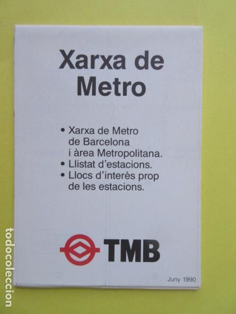 Collectables Transport Tickets: PLANO METRO DE BARCELONA - JUNIO 1990 --- PUBLICIDAD CAIXA RAPIDA