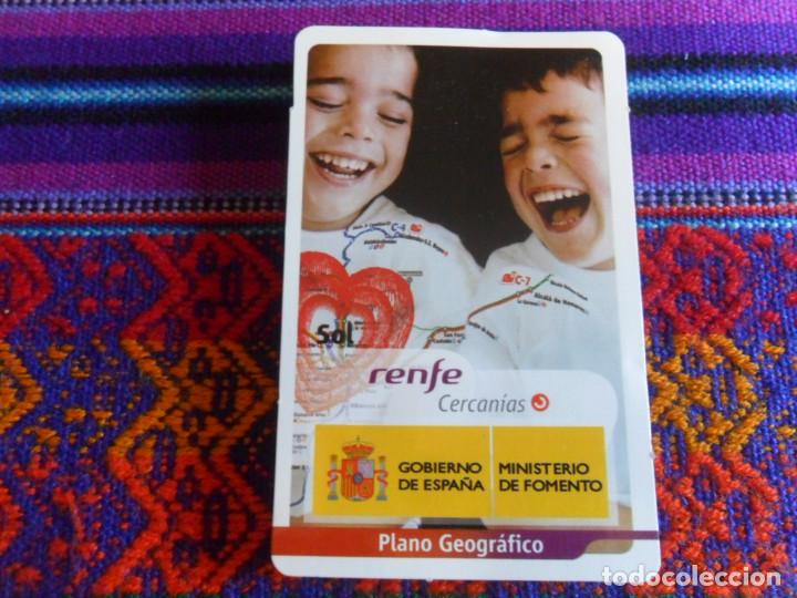 Collectionnisme Billets de transport: RENFE CERCAN&Iacute;AS MADRID, PLANO GEOGR&Aacute;FICO. 2009. MUY BUEN ESTADO.