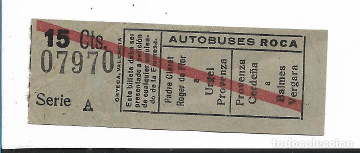 Collectionnisme Billets de transport: Autobuses Roca 15 cts 07970