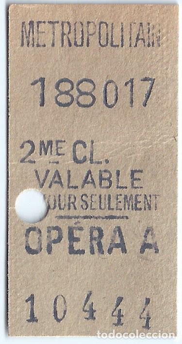 Sammeln von Fahrkarten: Metro de Paris - Opera A - n&ordm; 10444