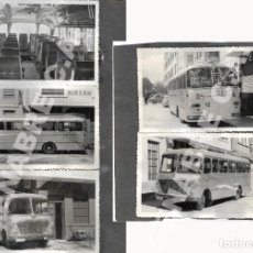 Coleccionismo Billetes de transporte: LOTE 5 FOTOGRAFÍAS 14 X 9 CM AUTOBÚS DE LÍNEA ALCOY - GANDÍA AÑOS 60. Lote 284635113