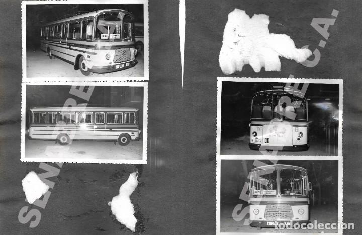 LOTE 4 FOTOGRAFÍAS 14 X 9 CM AUTOCAR DE LÍNEA CASAS DE LÁZARO - ALBACETE EMPRESA C. ESPARCIA (Coleccionismo - Billetes de Transporte)