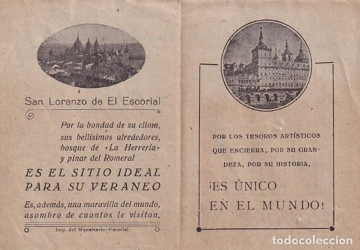 Collectables Transport Tickets: Horario billetes trenes entre Madrid Escorial y viceversa. Renfe. Herranz.
