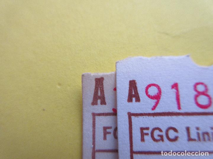 Collectionnisme Billets de transport: 2 BILLETE FERROCARRIL GENERALITAT LINEAS SARRIA BARCELONA REINA ELISENDA SERIE A PEQUE&Ntilde;A/GRANDE