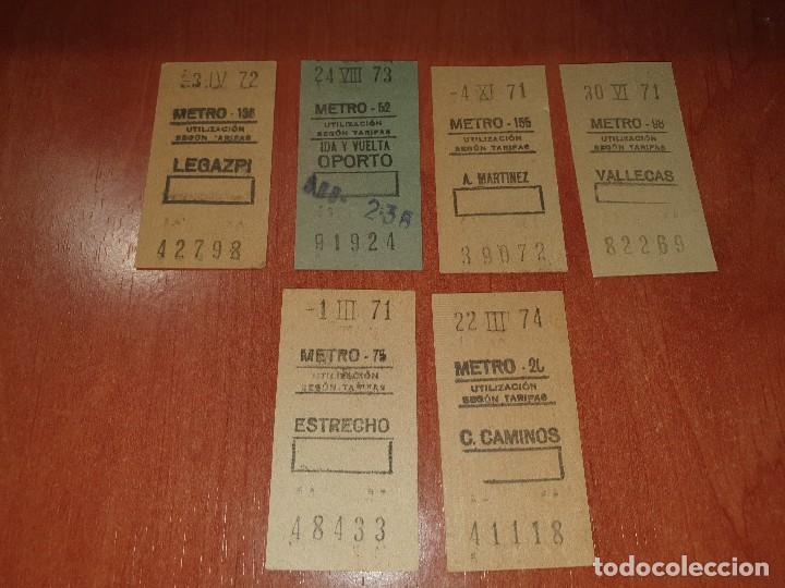 Collectionnisme Billets de transport: billetes de metro de madrid, , legazpi, oporto, a. Martinez, vallecas, estrecho, c. Caminos,alvarado