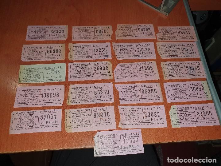 Collectionnisme Billets de transport: 21 billetes autobus alcorcon - madrid