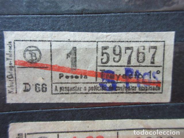 Collectionnisme Billets de transport: REF: VV-1234 METRO AUTOBUS BARCELONA TB OBSERVE MAYUSCULA MINUSCULA TRAYECTO PESETAS P
