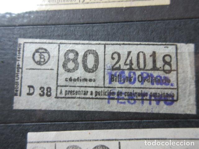 Collectionnisme Billets de transport: REF: VV-1234 METRO AUTOBUS BARCELONA TB OBSERVE MAYUSCULA MINUSCULA TRAYECTO PESETAS P