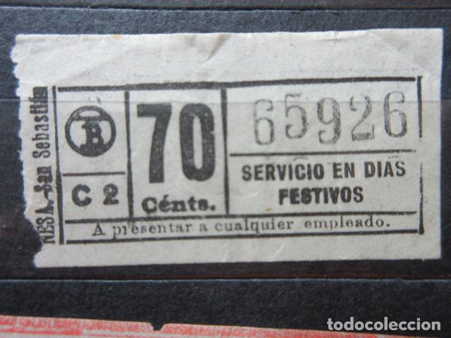 Collectionnisme Billets de transport: REF: VV-1234 METRO AUTOBUS BARCELONA TB OBSERVE MAYUSCULA MINUSCULA TRAYECTO PESETAS P