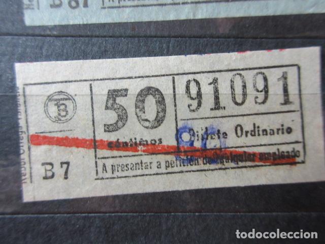 Collectionnisme Billets de transport: REF: VV-1234 METRO AUTOBUS BARCELONA TB OBSERVE MAYUSCULA MINUSCULA TRAYECTO PESETAS P