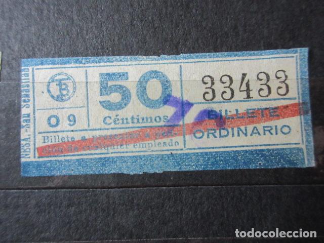 Collectionnisme Billets de transport: REF: VV-1234 CAPICUA 33433 METRO AUTOBUS BARCELONA TB OBSERVE MAYUSCULA MINUSCULA TRAYECTO PESETAS P