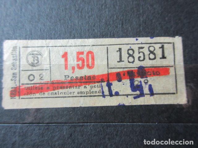 Collectionnisme Billets de transport: REF: VV-1234 CAPICUA 18581 METRO AUTOBUS BARCELONA TB OBSERVE MAYUSCULA MINUSCULA TRAYECTO PESETAS P