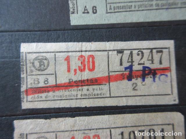 Collectionnisme Billets de transport: REF: VV-1234 CAPICUA 74247 METRO AUTOBUS BARCELONA TB OBSERVE MAYUSCULA MINUSCULA TRAYECTO PESETAS P