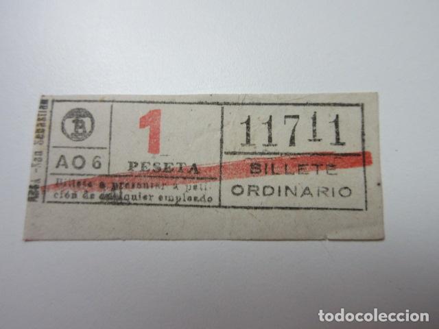 Collectionnisme Billets de transport: REF: VV-1234 CAPICUA 11711 METRO AUTOBUS BARCELONA TB OBSERVE MAYUSCULA MINUSCULA TRAYECTO PESETAS P