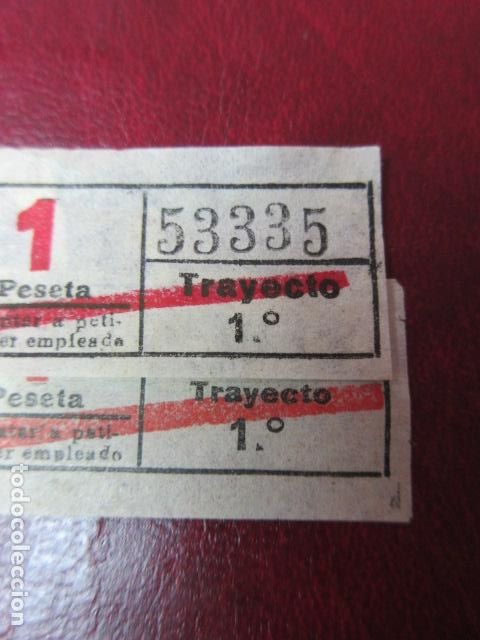 Collectionnisme Billets de transport: REF: VV-1234 CAPICUA 53335 23632 AUTOBUS BARCELONA TB OBSERVE MAYUSCULA MINUSCULA TRAYECTO PESETAS P