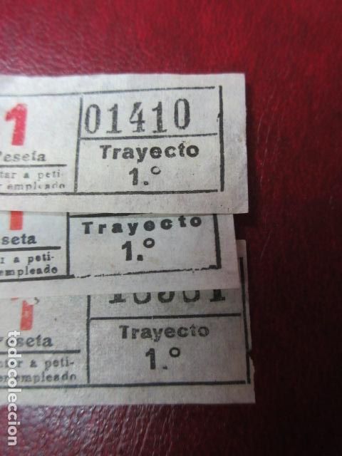 Colecionismos Bilhetes de Transporte: REF: VV-1234 CAPICUA 014 343 189 AUTOBUS BARCELONA TB OBSERVE MAYUSCULA MINUSCULA TRAYECTO PESETAS P