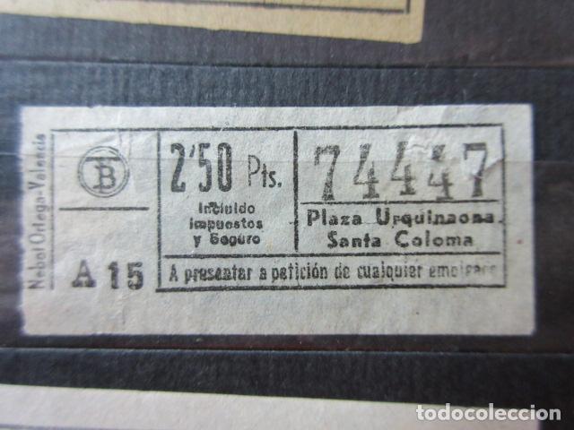 Collectionnisme Billets de transport: REF: VV-1234 CAPICUA 74447 METRO AUTOBUS BARCELONA TB OBSERVE MAYUSCULA MINUSCULA TRAYECTO PESETAS P
