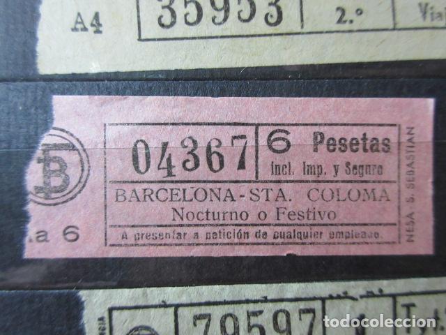 Collectionnisme Billets de transport: REF: VV-1234 METRO AUTOBUS BARCELONA TB OBSERVE MAYUSCULA MINUSCULA TRAYECTO PESETAS P