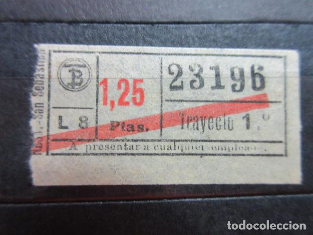 Collectionnisme Billets de transport: REF: VV-1234 CAPICUA 23196 MINI AUTOBUS BARCELONA TB OBSERVE MAYUSCULA MINUSCULA TRAYECTO PESETAS P