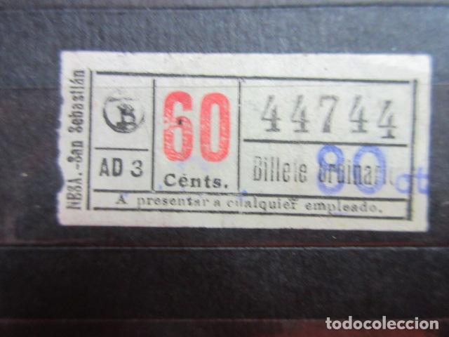 Collectionnisme Billets de transport: REF: VV-1234 CAPICUA 44744 MINI AUTOBUS BARCELONA TB OBSERVE MAYUSCULA MINUSCULA TRAYECTO PESETAS P