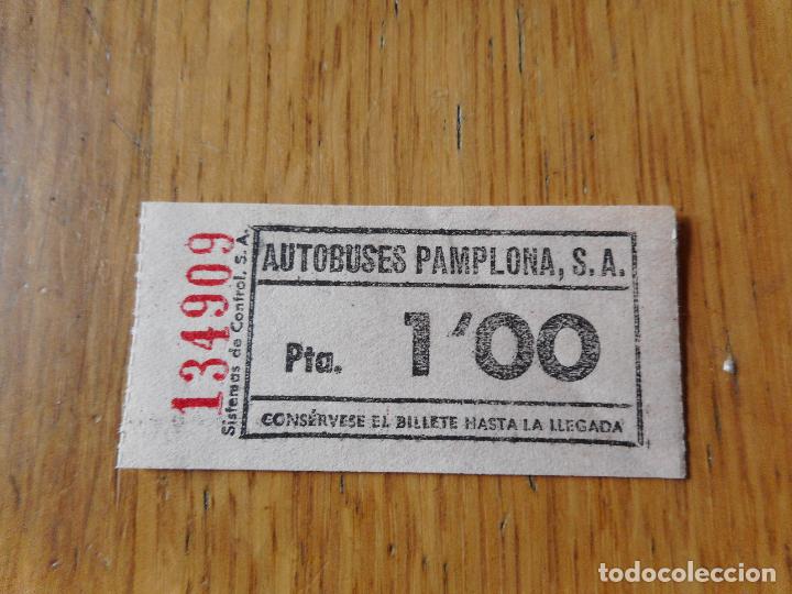 Collectionnisme Billets de transport: ANTIGUO BILLETE.AUTOBUSES PAMPLONA S.A 1 PESETA.