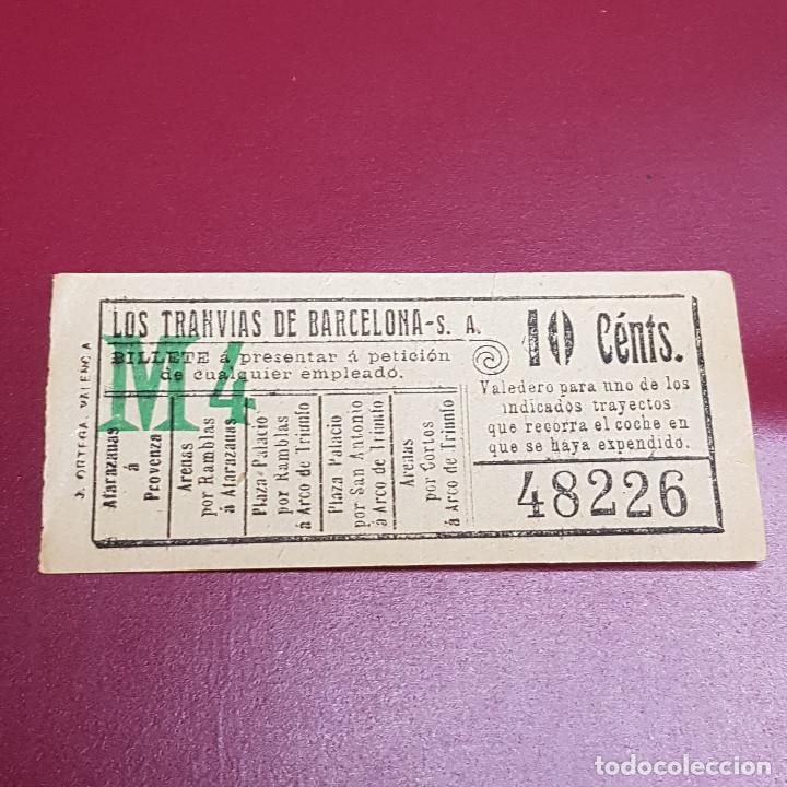 Sammeln von Fahrkarten: BILLETE DE TRANVIA BARCELONA - 10CTS - VARIOS TRAYECTOS - 48226